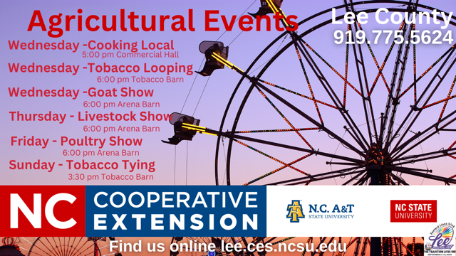 Agricultural Events at the Lee Regional Fair